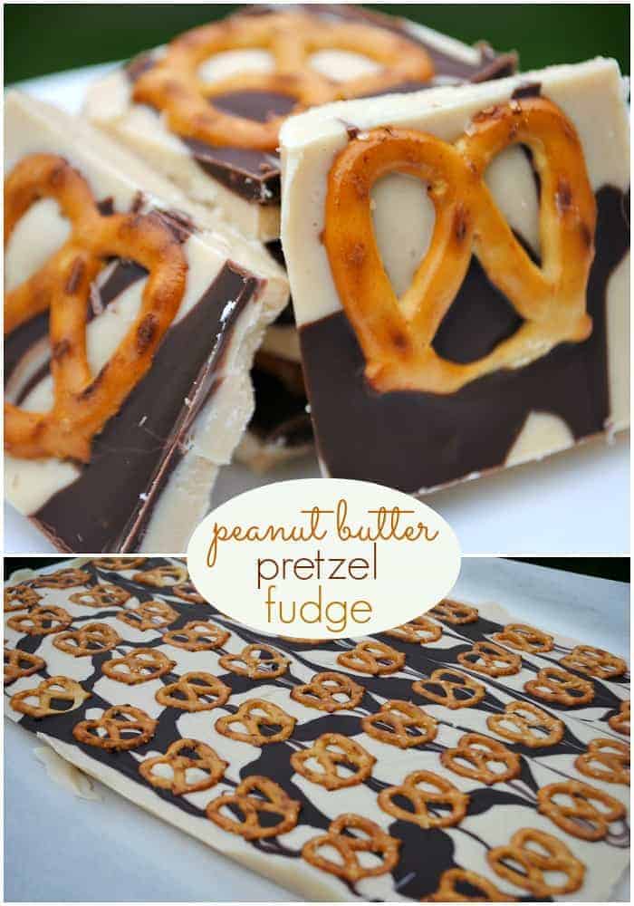 Peanut Butter Pretzel Fudge | Shugary Sweets