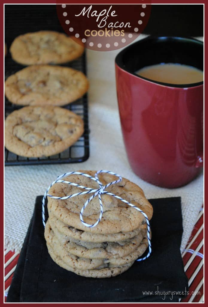 Maple Bacon Cookies from www.shugarysweets.com