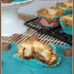 Chocolate Chip Cheesecake Rolo Muffins