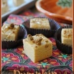Pumpkin Spice Fudge: soft flavorful fudge with JELLO pudding mix and topped with crushed gingersnaps. So delicious! Pumpkin Spice Fudge: soft flavorful fudge with JELLO pudding mix and topped with crushed gingersnaps. So delicious!