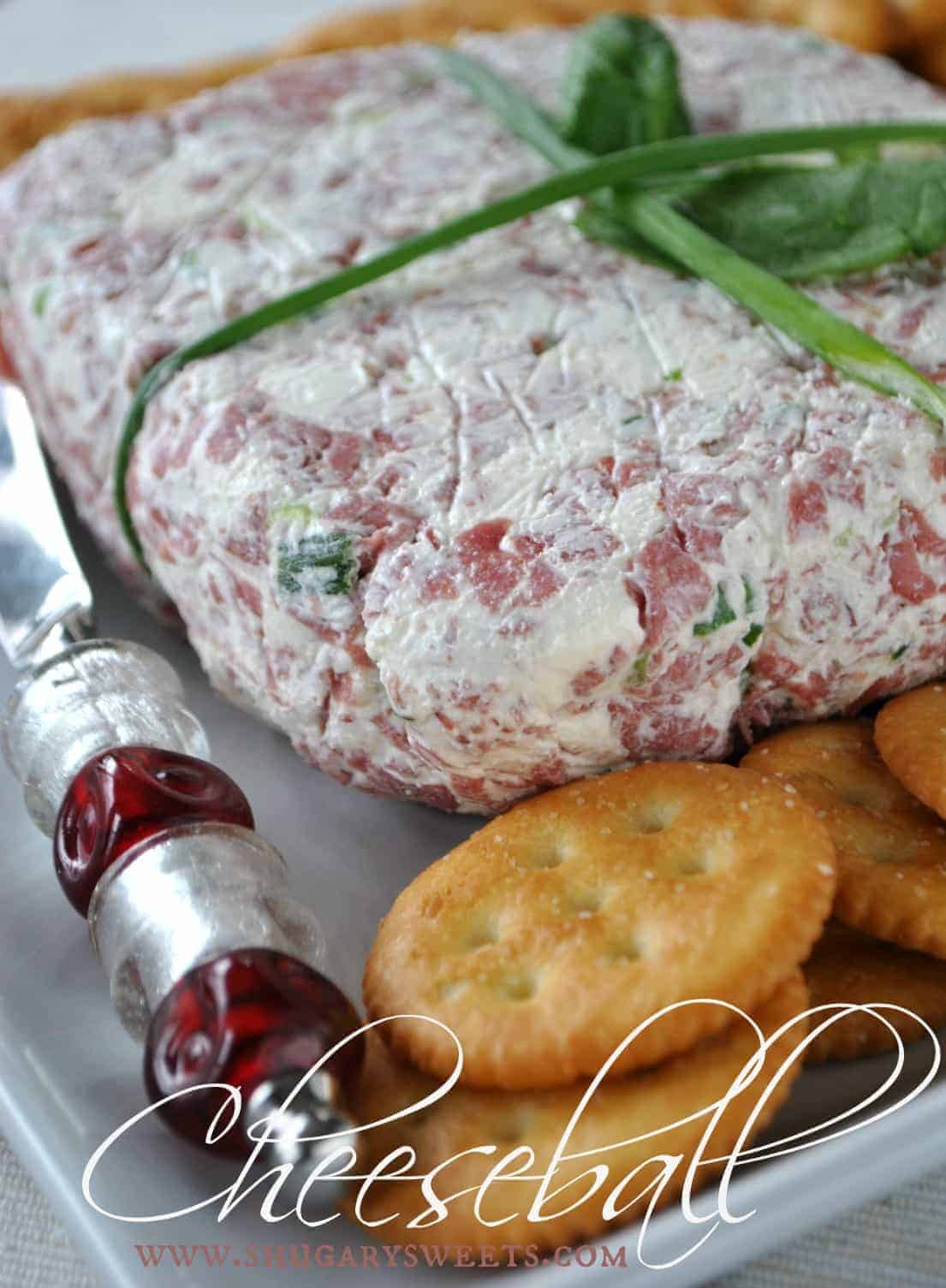 How do you make a cheese ball with chipped beef?