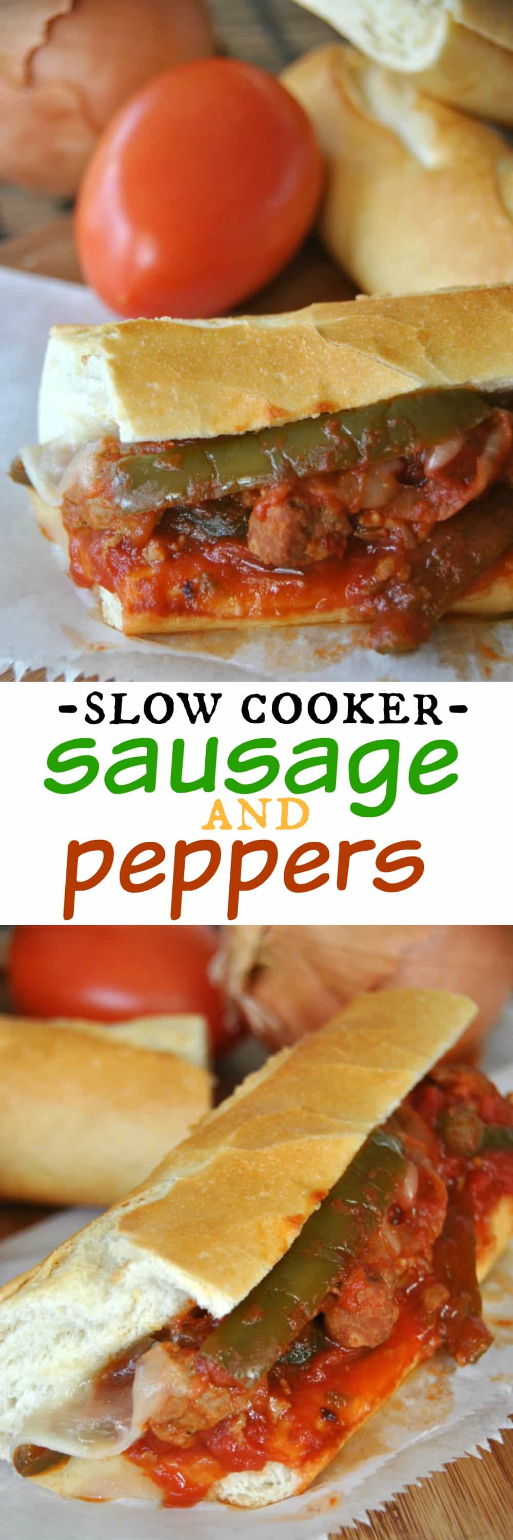Slow Cooker Sausage and Peppers