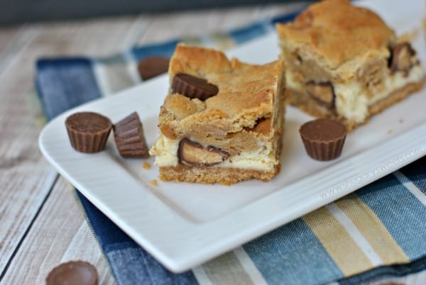 Peanut Butter Cheesecake Bars are so creamy and perfect! This recipe will be a favorite, guaranteed!