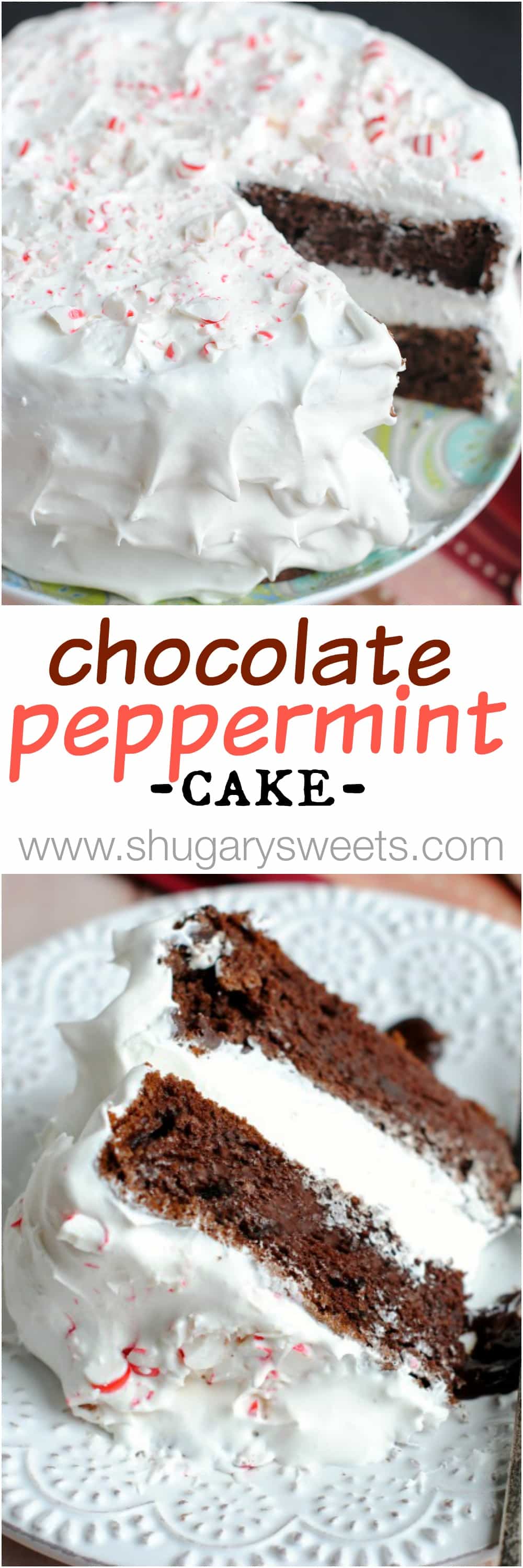 Chocolate Candy Cane Cake | Shugary Sweets | Bloglovin’