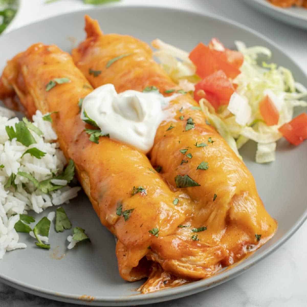 Crockpot Chicken Enchiladas Recipe