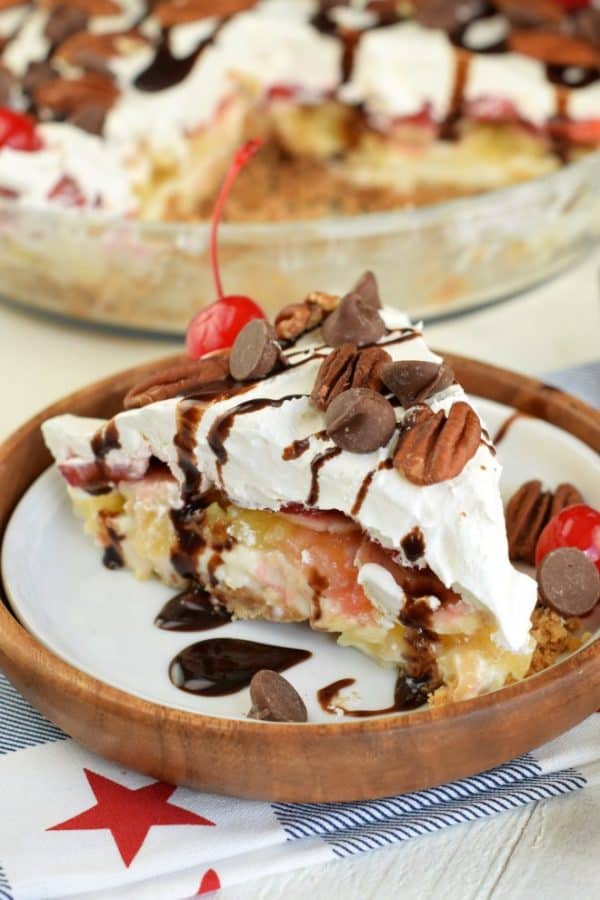 Banana Split Cheesecake Recipe - Shugary Sweets