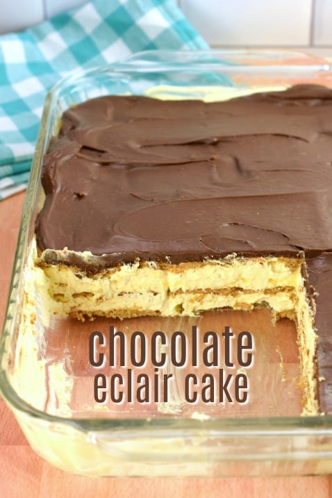 Chocolate Eclair Cake Recipe - Shugary Sweets