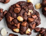 Bake a batch of Chocolate Macadamia Cookies for everyone to enjoy! These chewy chocolate cookies are packed with crunchy macadamia nuts in every bite.