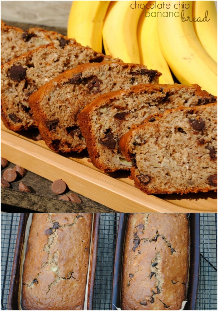 Oatmeal Banana Chocolate Chip Bread - Shugary Sweets