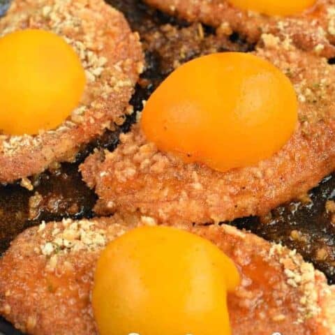 Breaded Pork Chops with Peach Glaze