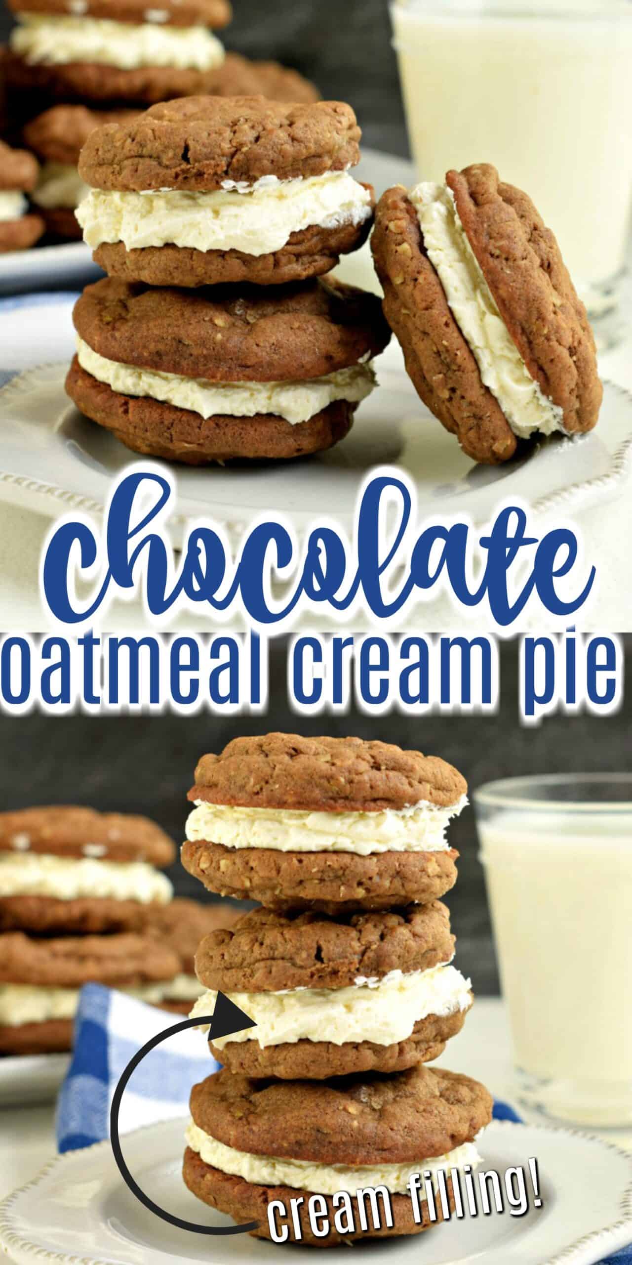 Chocolate Oatmeal Cream Pies Recipe Shugary Sweets