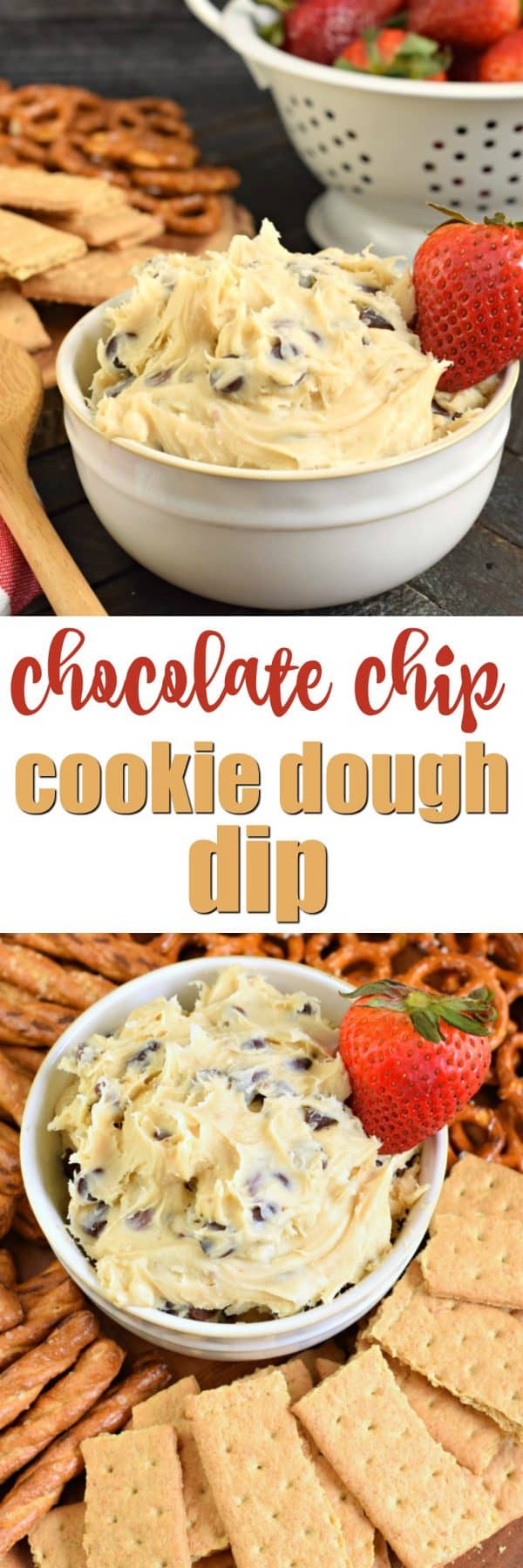 EASY 5 MINUTE CHOCOLATE CHIP COOKIE DOUGH DIP RECIPE