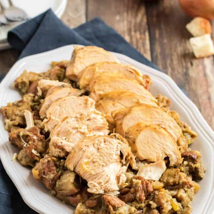 Crockpot Turkey Breast and Stuffing