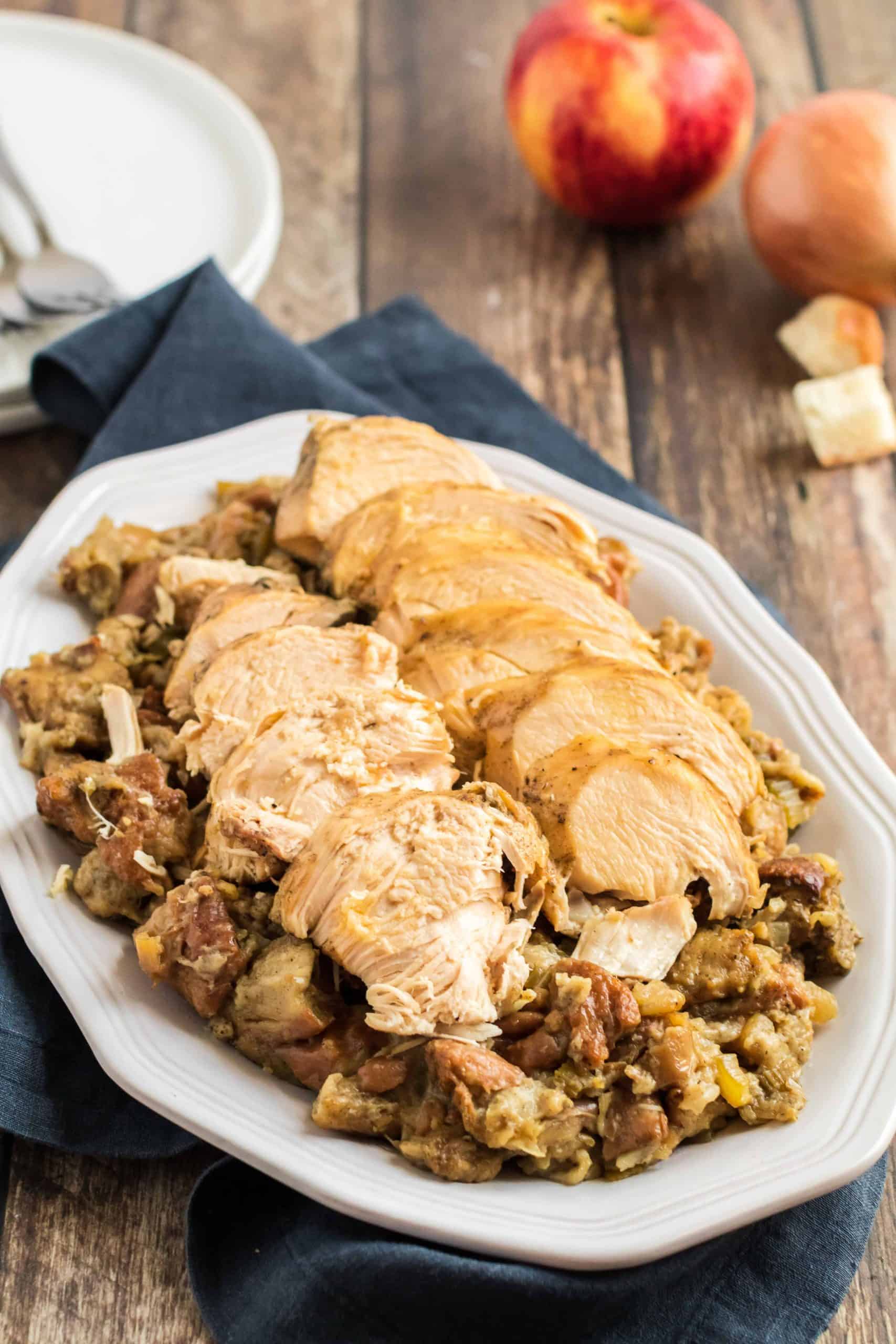 Crockpot Turkey Breast and Stuffing Recipe - Shugary Sweets