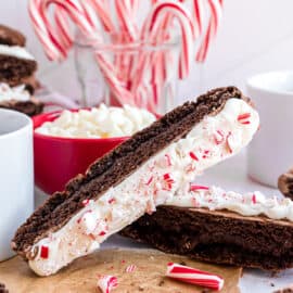 Chocolate Biscotti flavored with peppermint is just the thing to make your Christmas breakfasts shine! Pour a cup of coffee and open presents while you enjoy a tasty Chocolate Peppermint Biscotti.