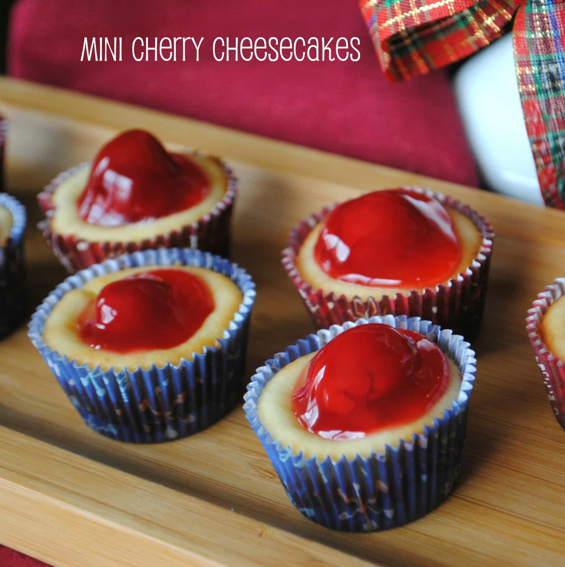 Mini Cherry Cheesecakes Shugary Sweets