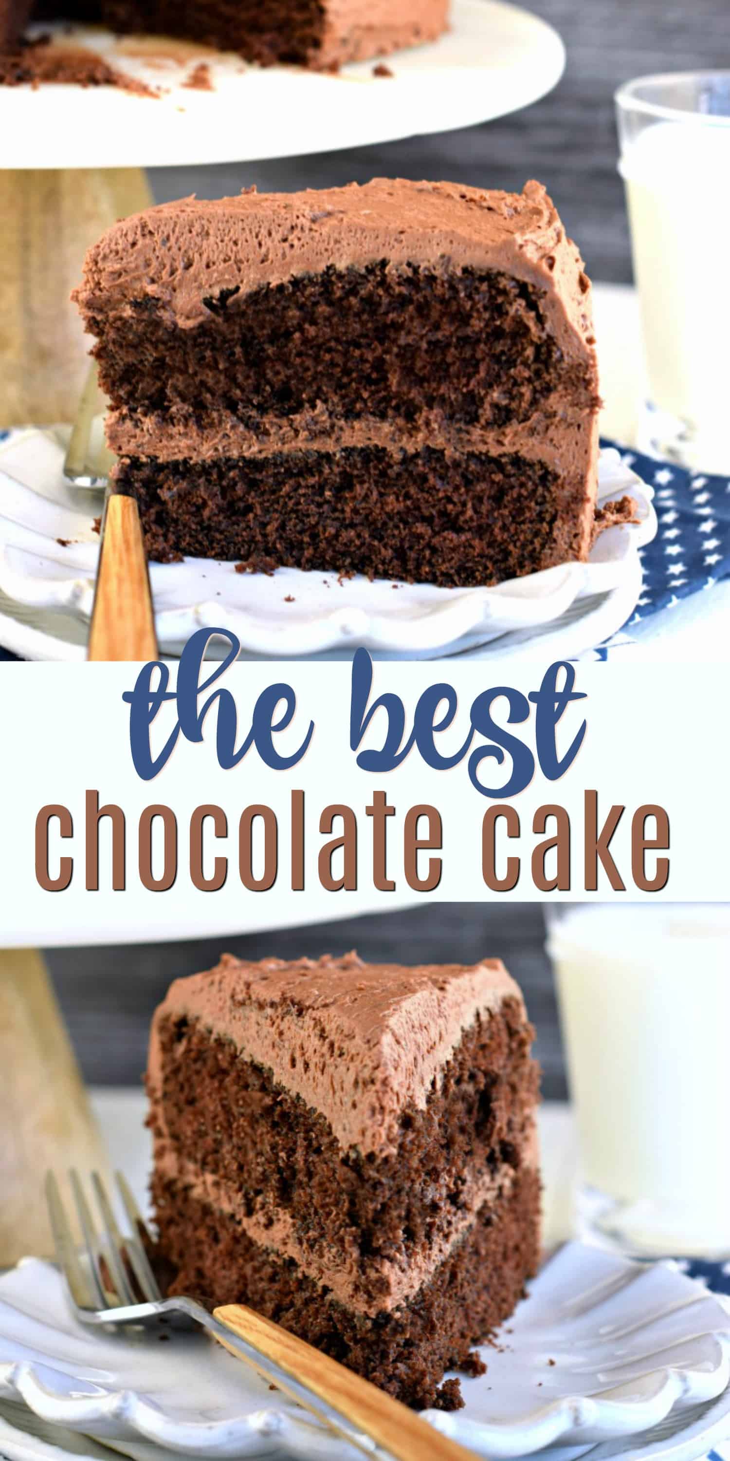 Perfect Chocolate Cake with Chocolate Buttercream Frosting Recipe