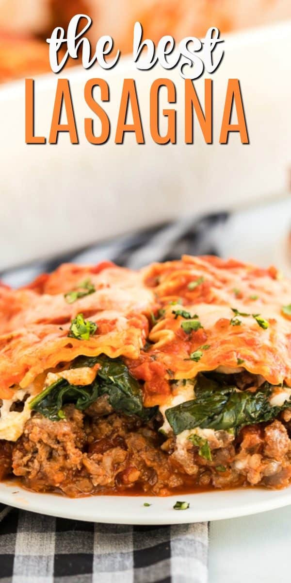 Easy, Delicious Spinach Lasagna Recipe with Meat Sauce