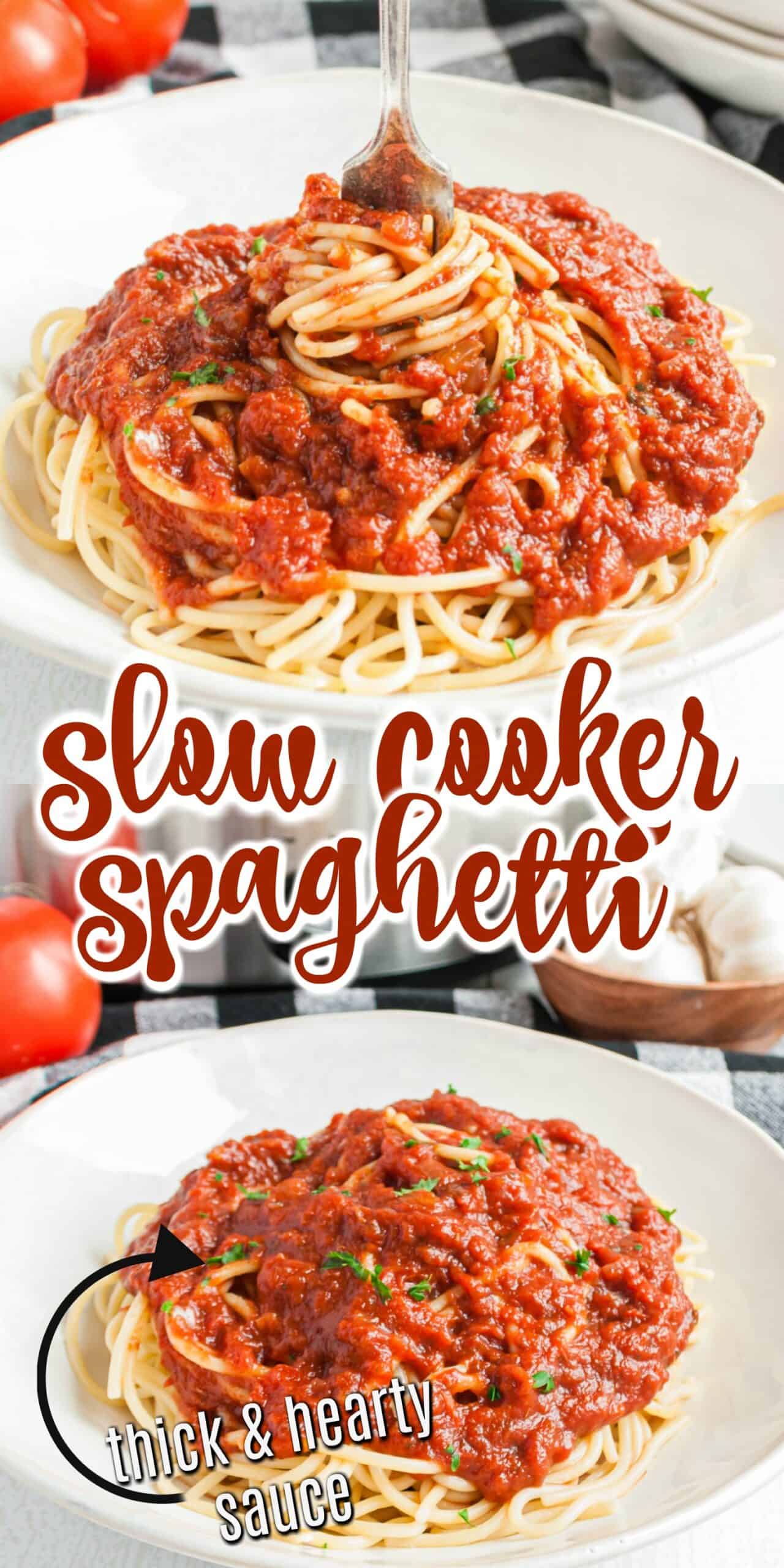 Slow Cooker Spaghetti Sauce Recipe - Shugary Sweets