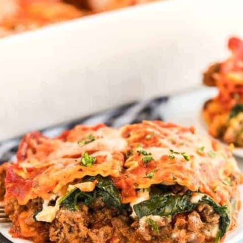 Spinach lasagna