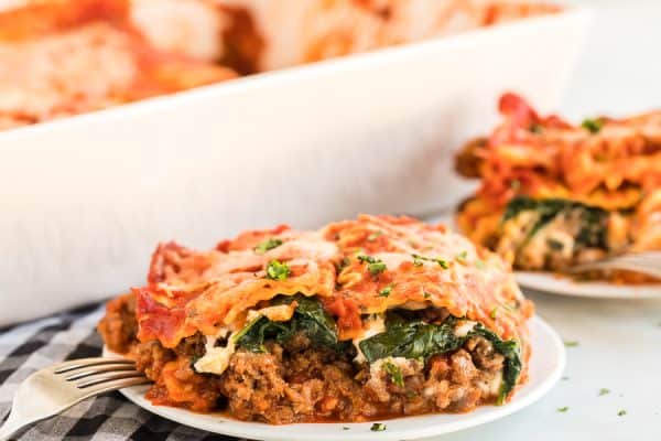 Easy Delicious Spinach Lasagna Recipe With Meat Sauce