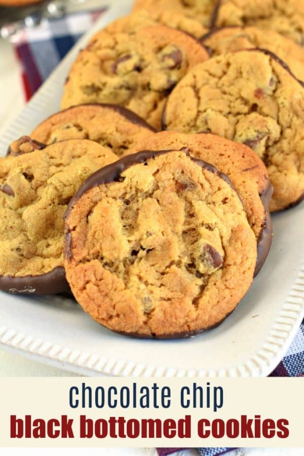 Double Chocolate Chip Cookies are the perfect chewy cookie recipe dunked in rich dark chocolate. Once you try them you'll realize this is the only way to make them!