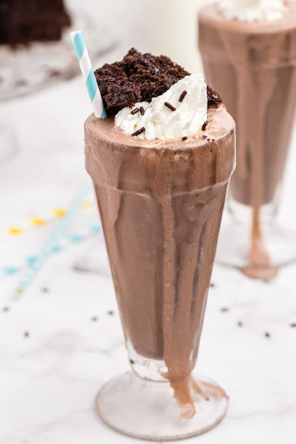 Chocolate Cake Shake Recipe - Shugary Sweets