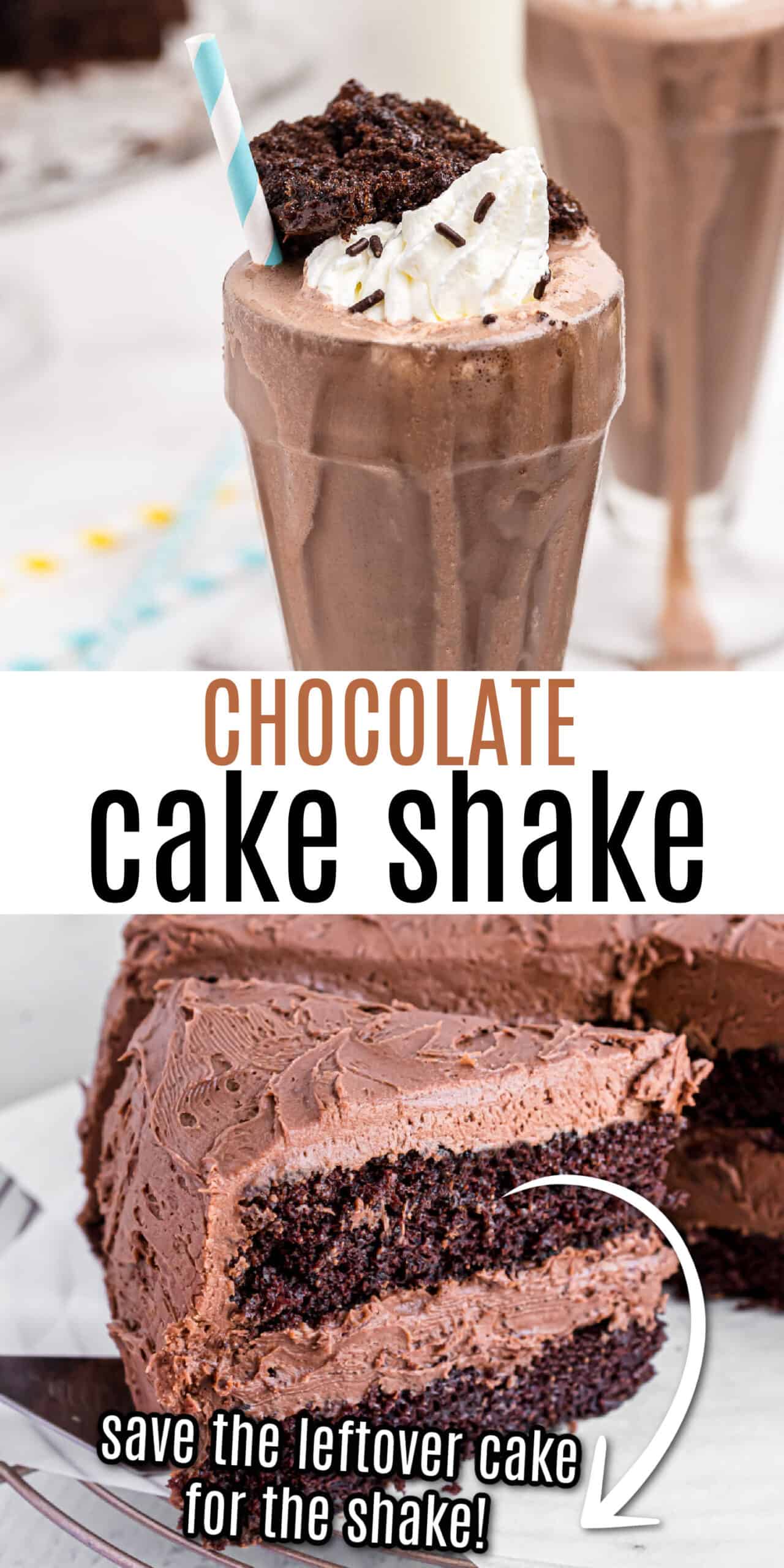 Chocolate Cake Shake Recipe Shugary Sweets 