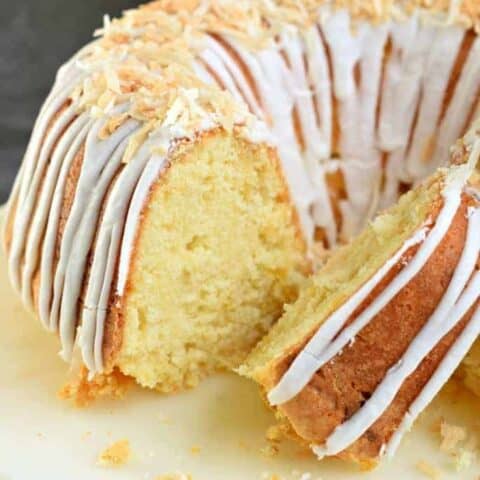 Pina Colada Pound Cake