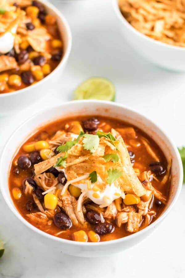 Slow cooker chicken enchilada soup recipe