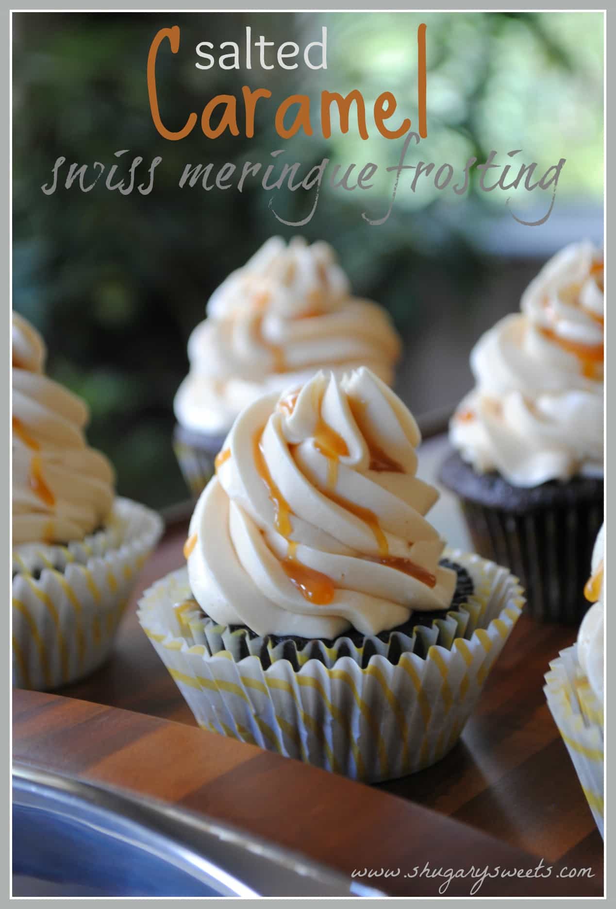 Salted Caramel Swiss Meringue Frosting Shugary Sweets