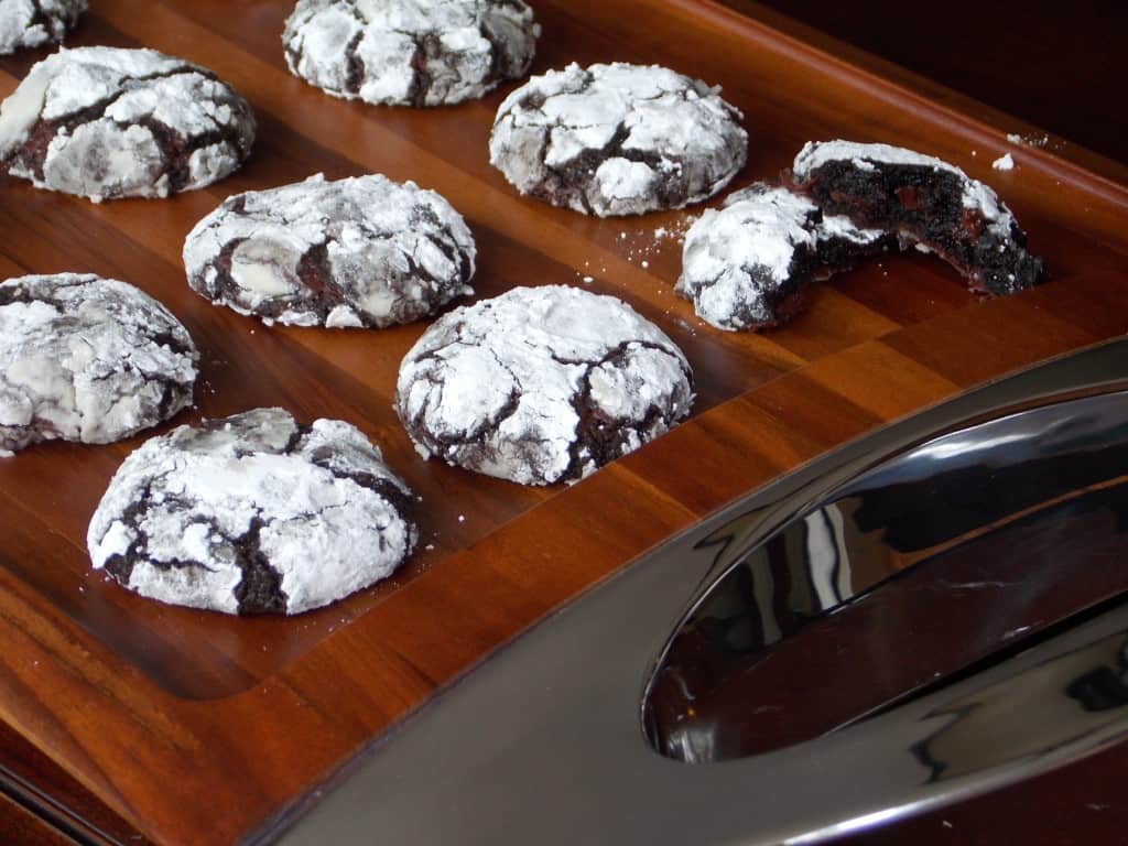 dark chocolate mint cookies