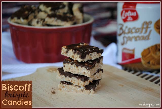 biscoff krispie candies