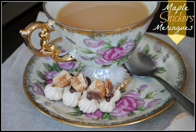 maple toffee meringues