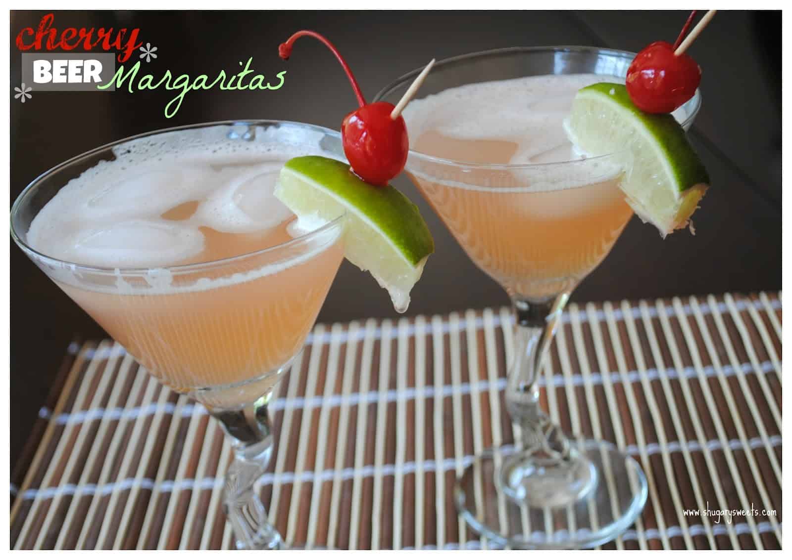 Cherry Beer Margaritas Shugary Sweets