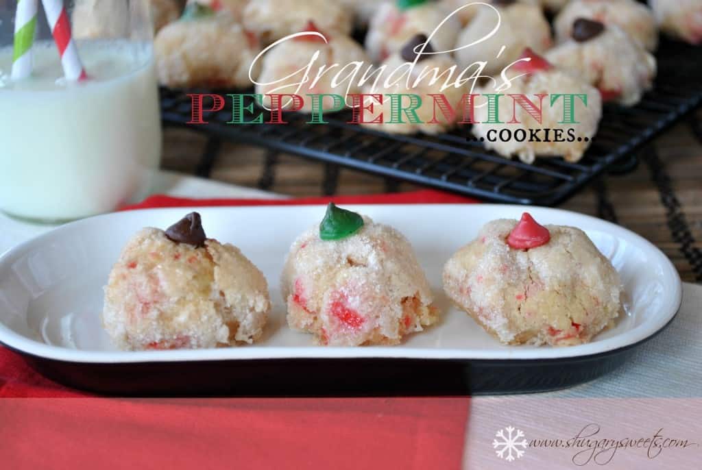 Grandma's Peppermint Puff Cookies Shugary Sweets