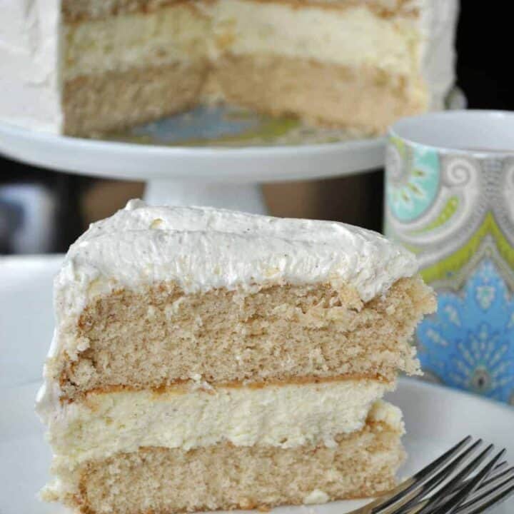 Eggnog Cheesecake Cake