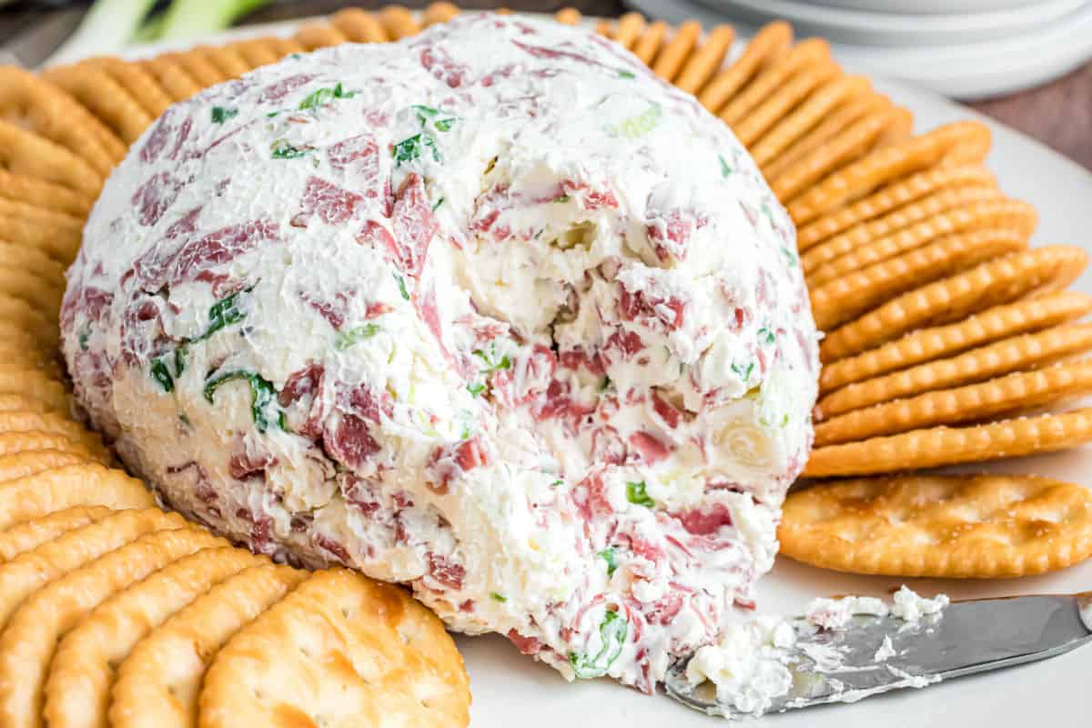 Chipped Beef Cheese Ball Recipe Shugary Sweets