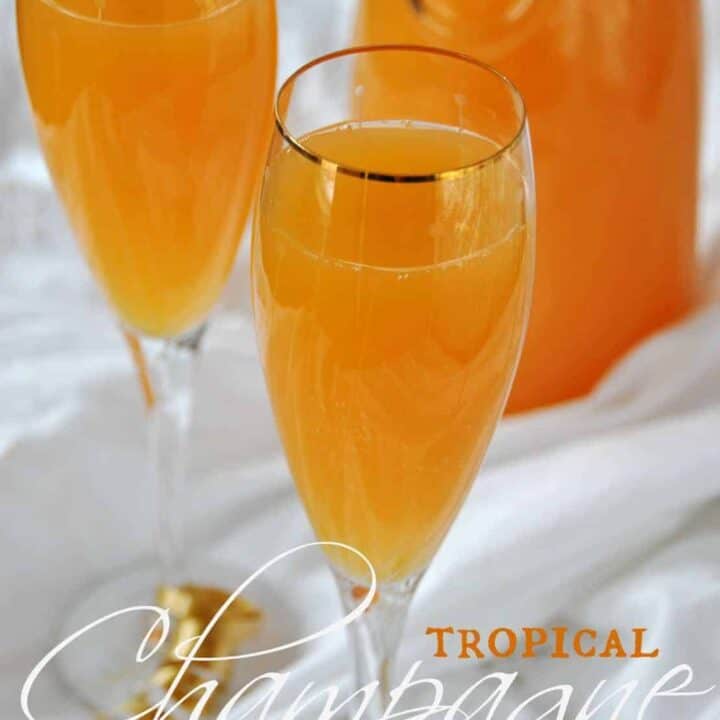 Tropical Champagne Cocktails