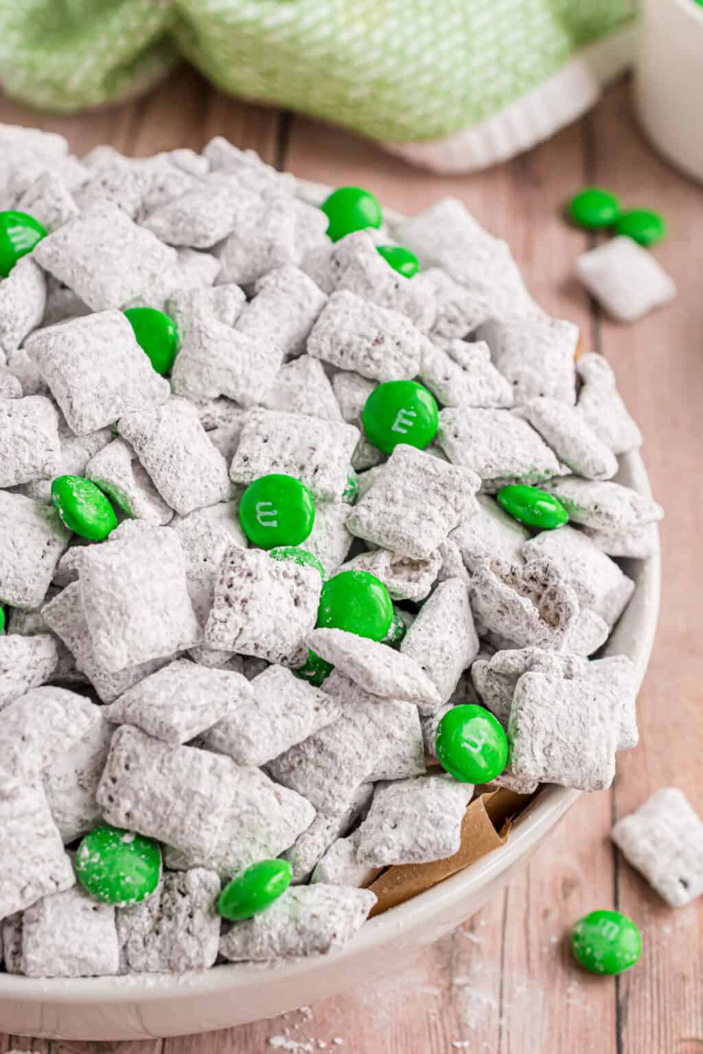 Thin Mint Puppy Chow Recipe - Shugary Sweets