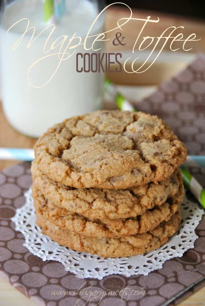 maple toffee cookies