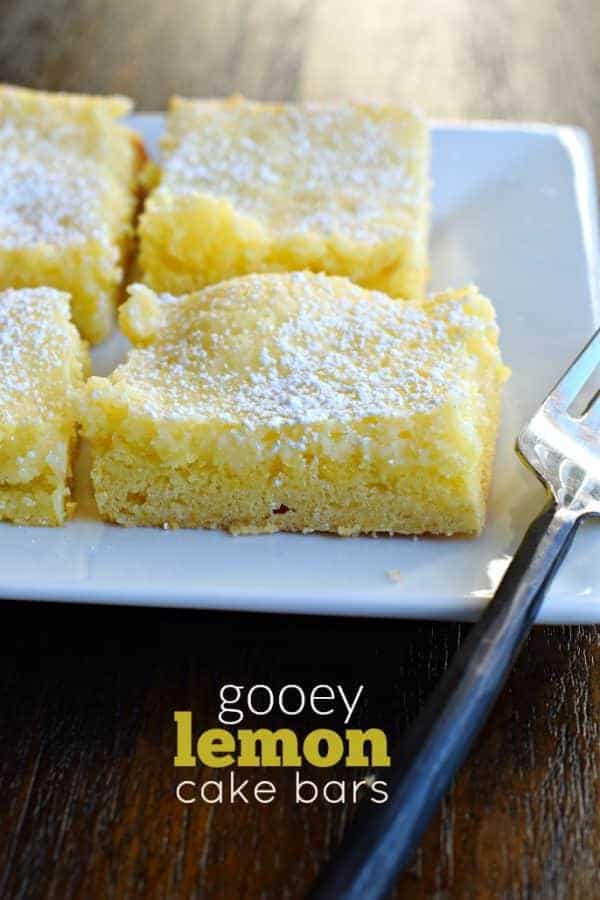 Gooey Lemon Cake Bars