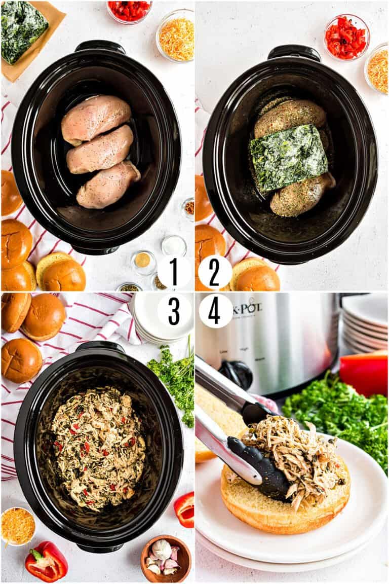 Slow Cooker Italian Chicken Sandwiches Shugary Sweets