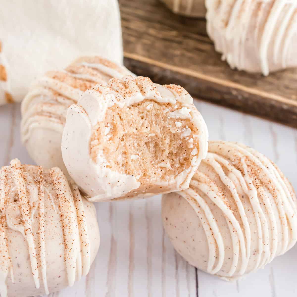 Snickerdoodle Cookie Dough Truffles