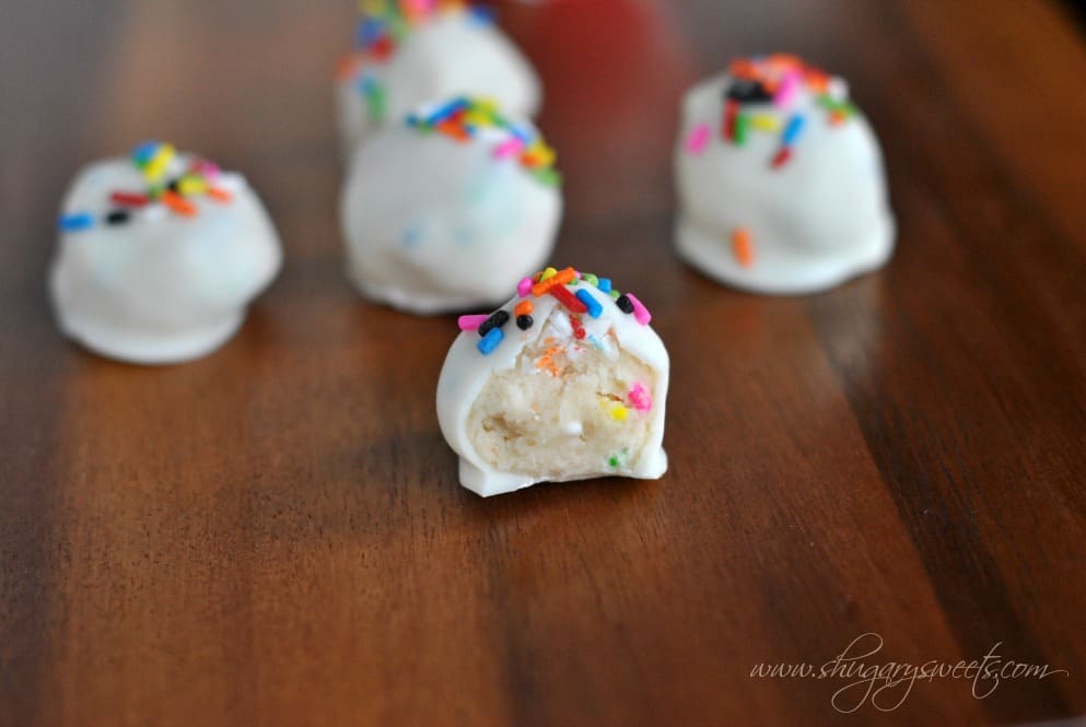 Funfetti Cookie Dough Truffles Shugary Sweets