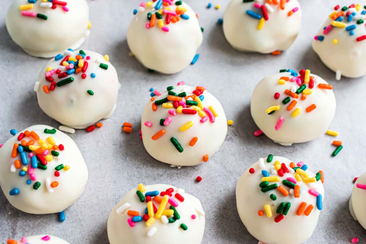 Funfetti Cookie Dough Truffles Shugary Sweets