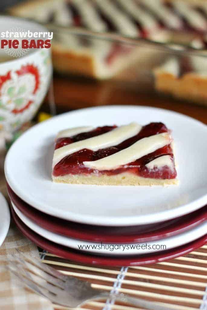 strawberry pie bars