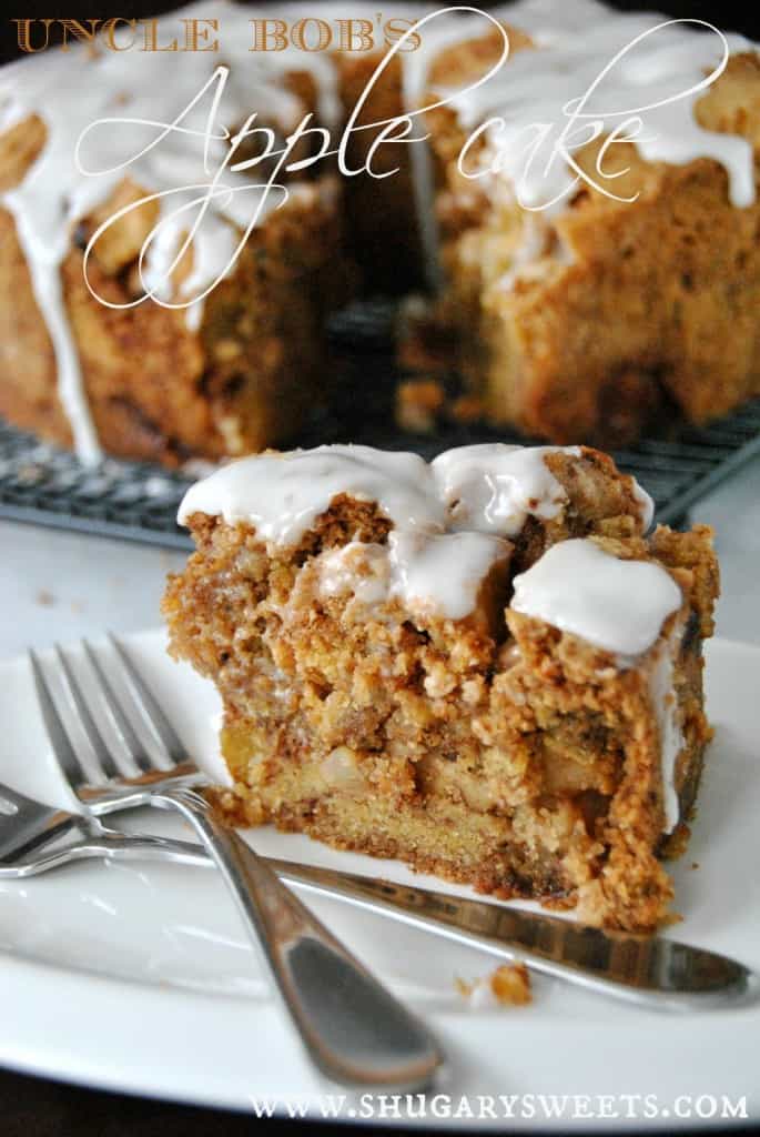 apple cake with honey glaze