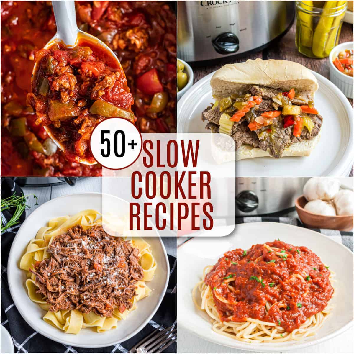 50+ Easy Slow Cooker Recipes - Shugary Sweets