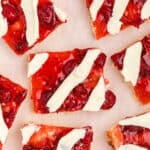 Why not make a pan of these easy Strawberry Pie Bars? From the delicious crust to the cream cheese glaze these fruit filled bars are a crowd pleaser! If you love strawberry desserts, this recipe is a must-try.